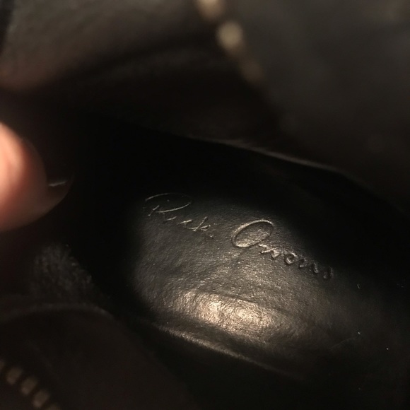 RICK OWENS thigh high over knee boots black 8.5 9 - Picture 7 of 7